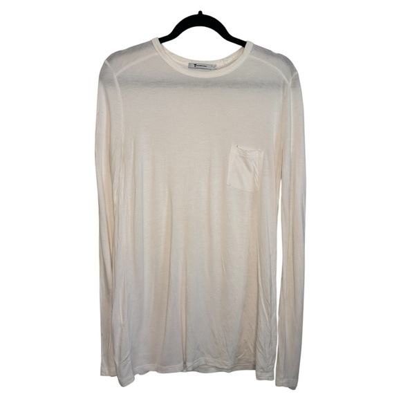 T Alexander Wang Long Sleeve White Tshirt - Picture 1 of 7